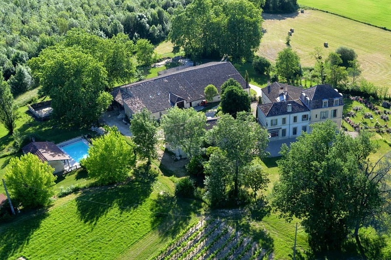 Vista aérea Chateau de la Fosse