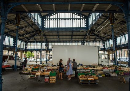 Mercado semanal de los martes en Monségur